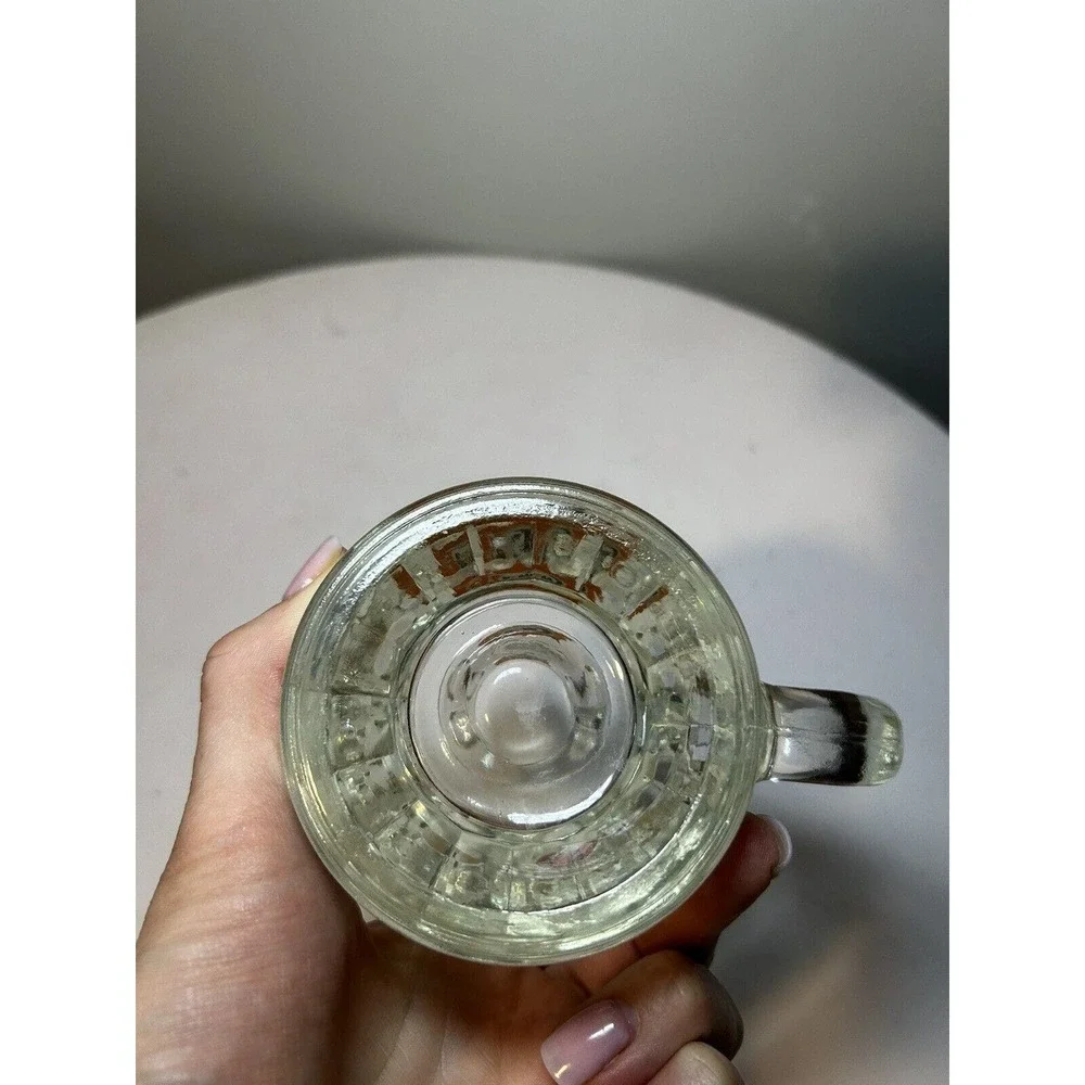 Vintage A&W Root Beer Glass Mug Dimpled 4 1/2 Tall